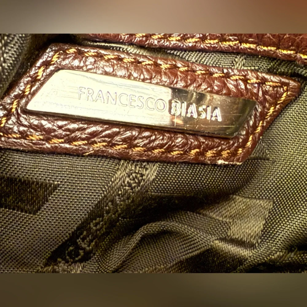 Francesco Biasia Brown Leather Hobo Handbag